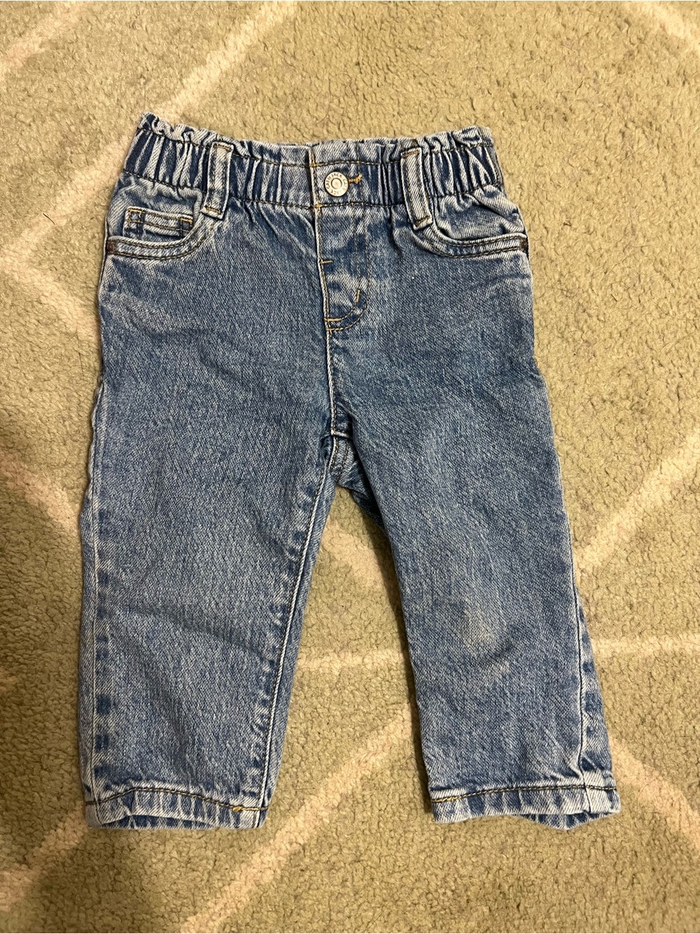 Carters Elastic-Waist Denim Jeans - 18M